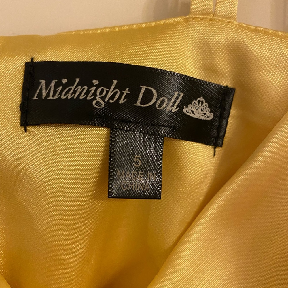 Yellow Prom Gown - Picture 3 of 6
